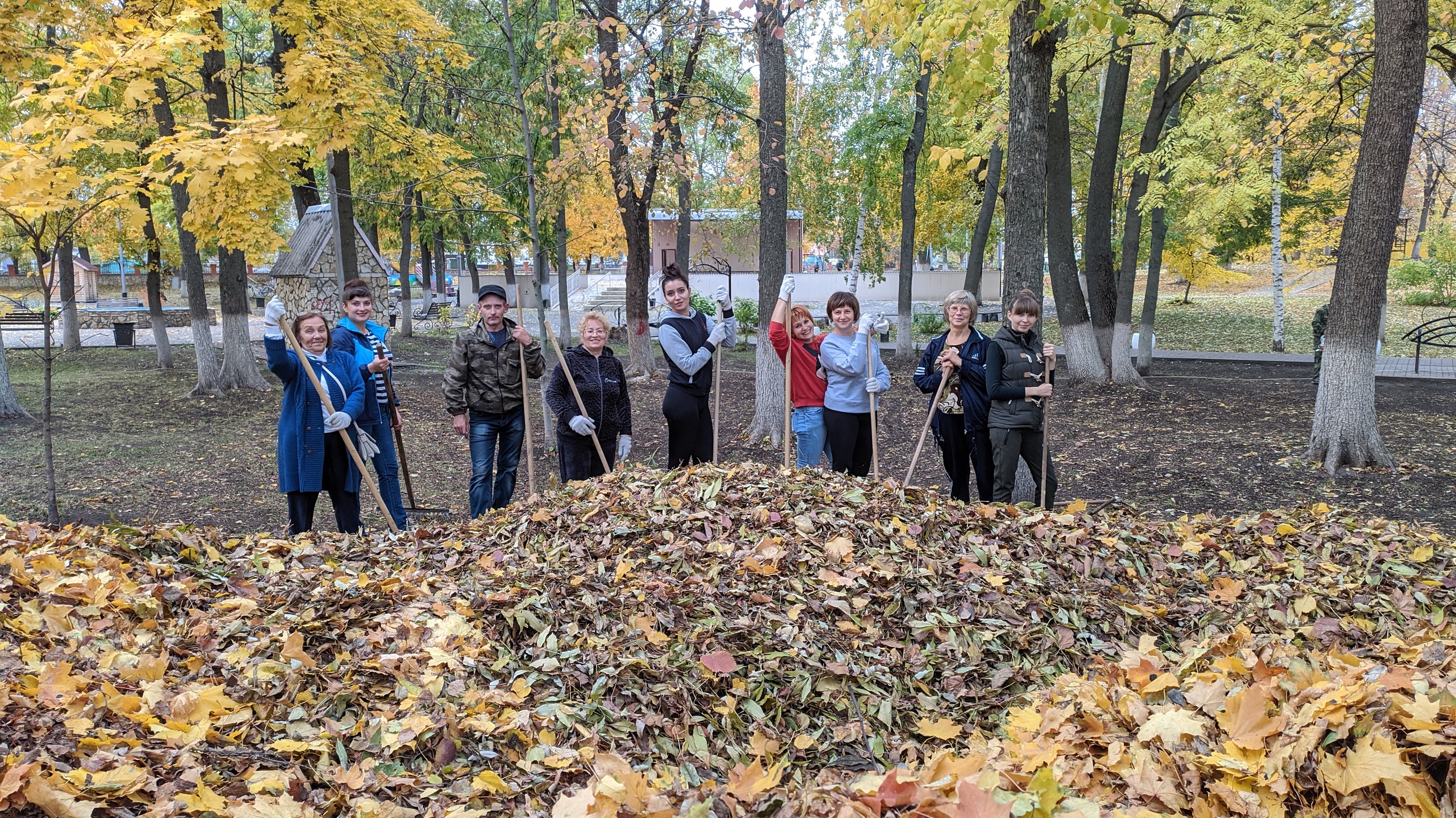 Субботник в городском парке